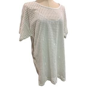 Large Tavik Womens White Mini Dress and Slip Cut Out Design